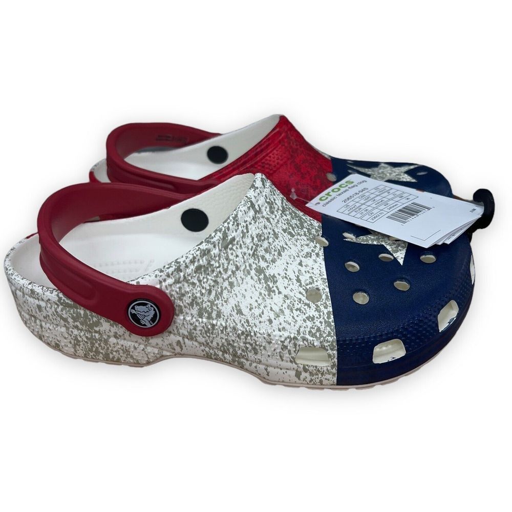 Crocs‎ TEXAS FLAG Women's 7 Men's 5 Lone Star 1845 Dont Mess with Texas